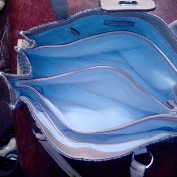 Leather Handbag Nine West mixed canvas and leather - Picture 8 of 8